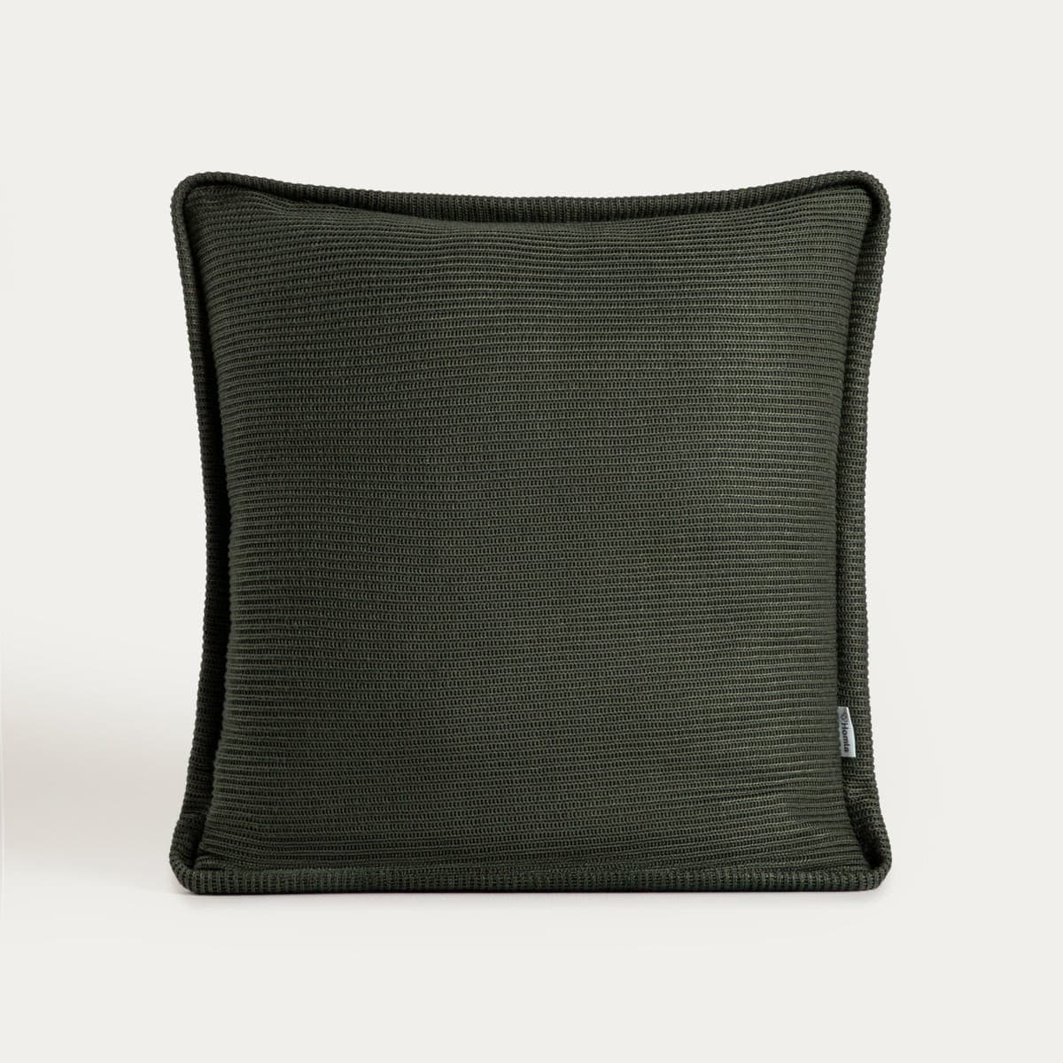 Obliečka na vankúš MARENA zelená s pleteným lemom 45 × 45 cm